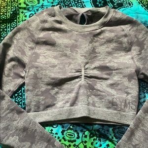 Gymshark Camo Long Sleeve Crop Top